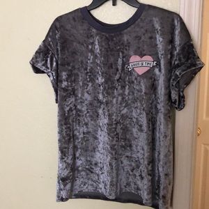 Velvet grey t shirt